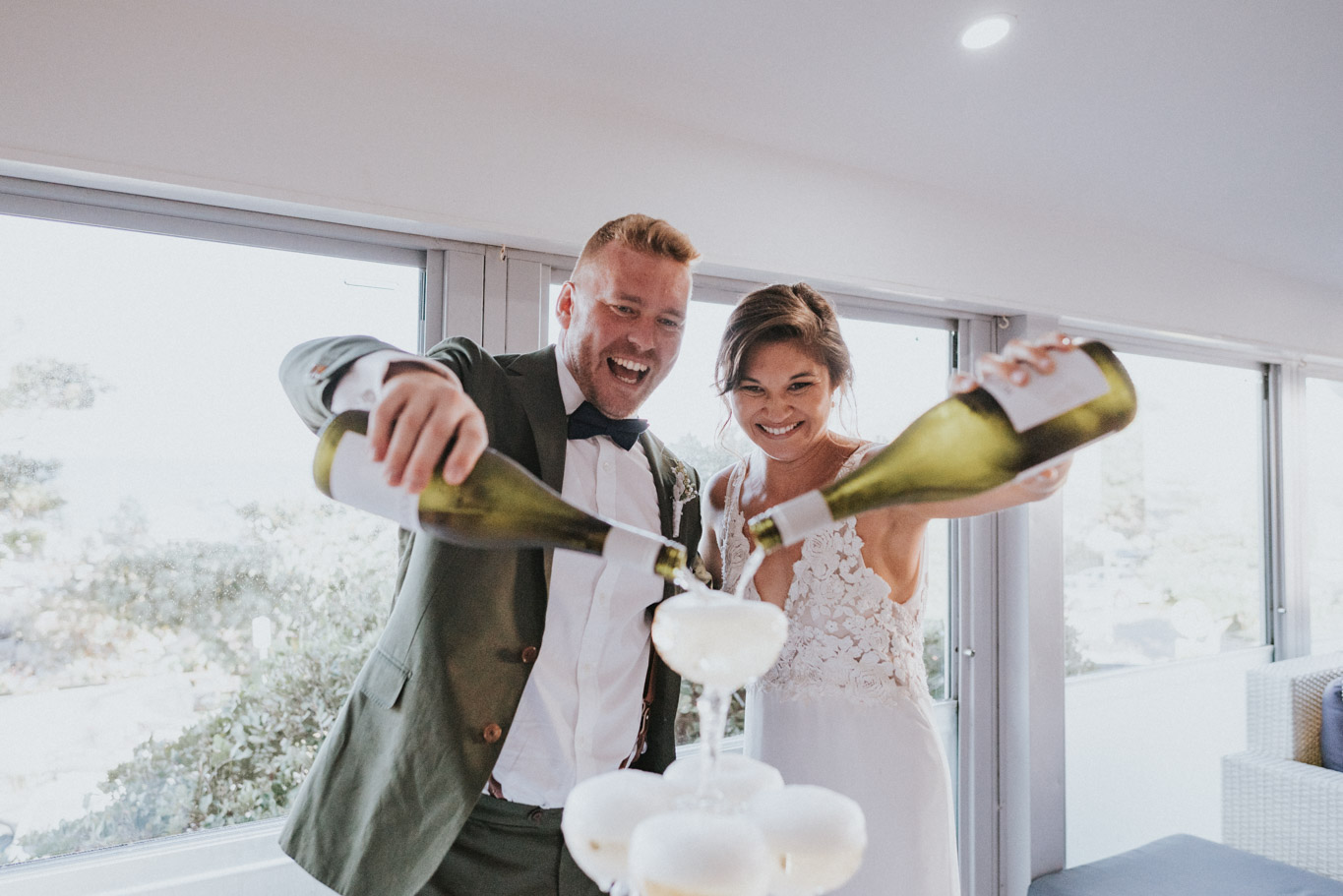 Nikki and Chris's wedding day
