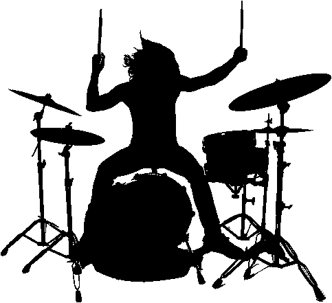 Drummer performing live with Party Club Band